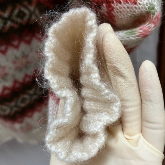 🔆Oversized United Colors Of Benetton Vintage Mohair Blend Sweater Size L - Picture 8 of 10